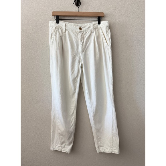 Anthropologie Pants - ANTHROPOLOGIE Womens Pants Pleated High Rise Barrel Boho Light Academia Size 29